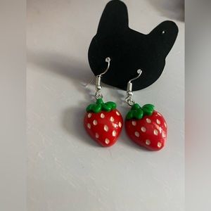 strawberry earrings